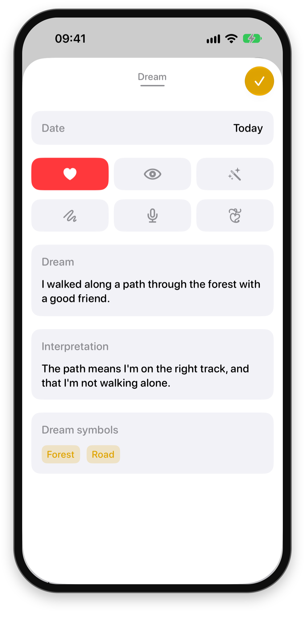 Drøm App Screenshot 2